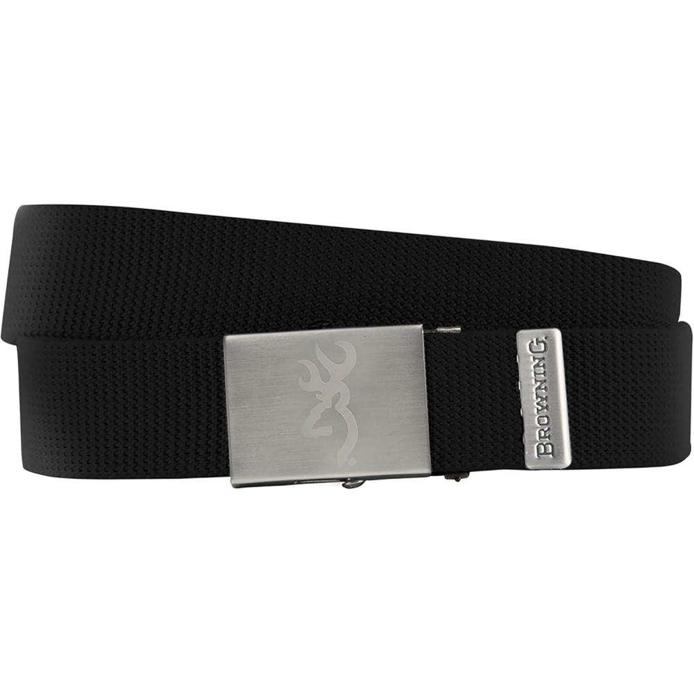 imageBrowning mens Casual Trim to Fit Webbing BeltsBasic Webbing Black
