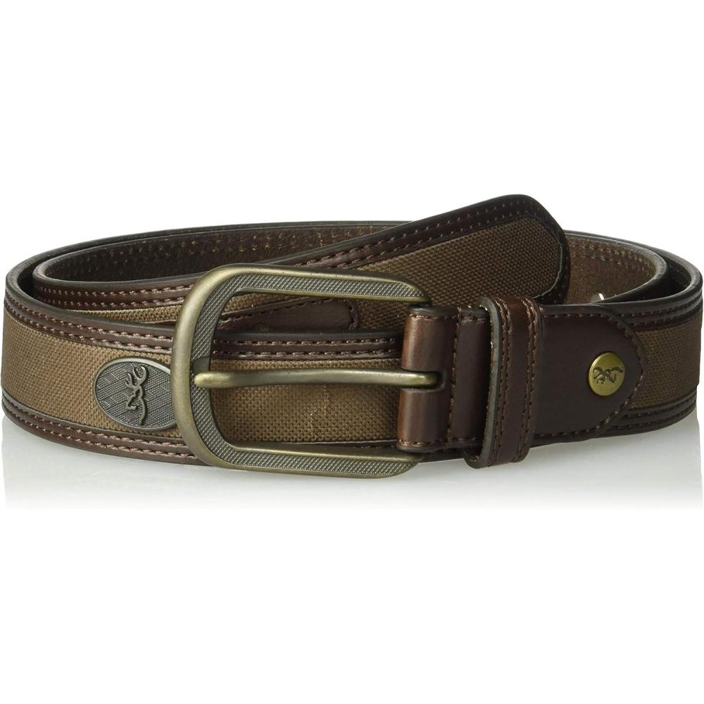imageBrowning mens Mens BeltWestern Buck Ornament Brown