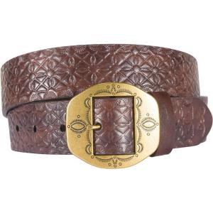 Browning Heavy-Duty Hunting and Casual Wear Belts for Women(Western Stamped (Brown))