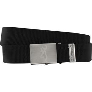 Browning mens Casual Trim to Fit Webbing Belts(Basic Webbing (Black))