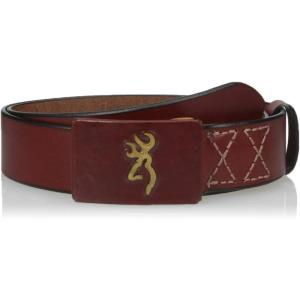 Browning mens Men’s Belt(Brass Buck (Cognac))