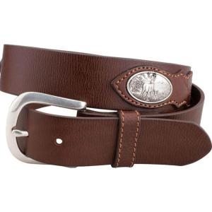 Browning mens Men’s Belt(Deer Ornament (Brown))