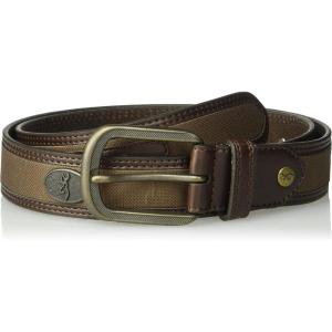Browning mens Men’s Belt(Western Buck Ornament (Brown))