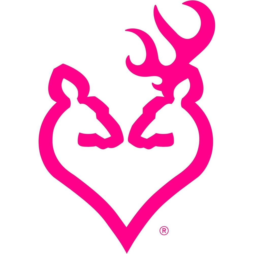 imageBrowning Buckheart Decal Pink 6quot Single