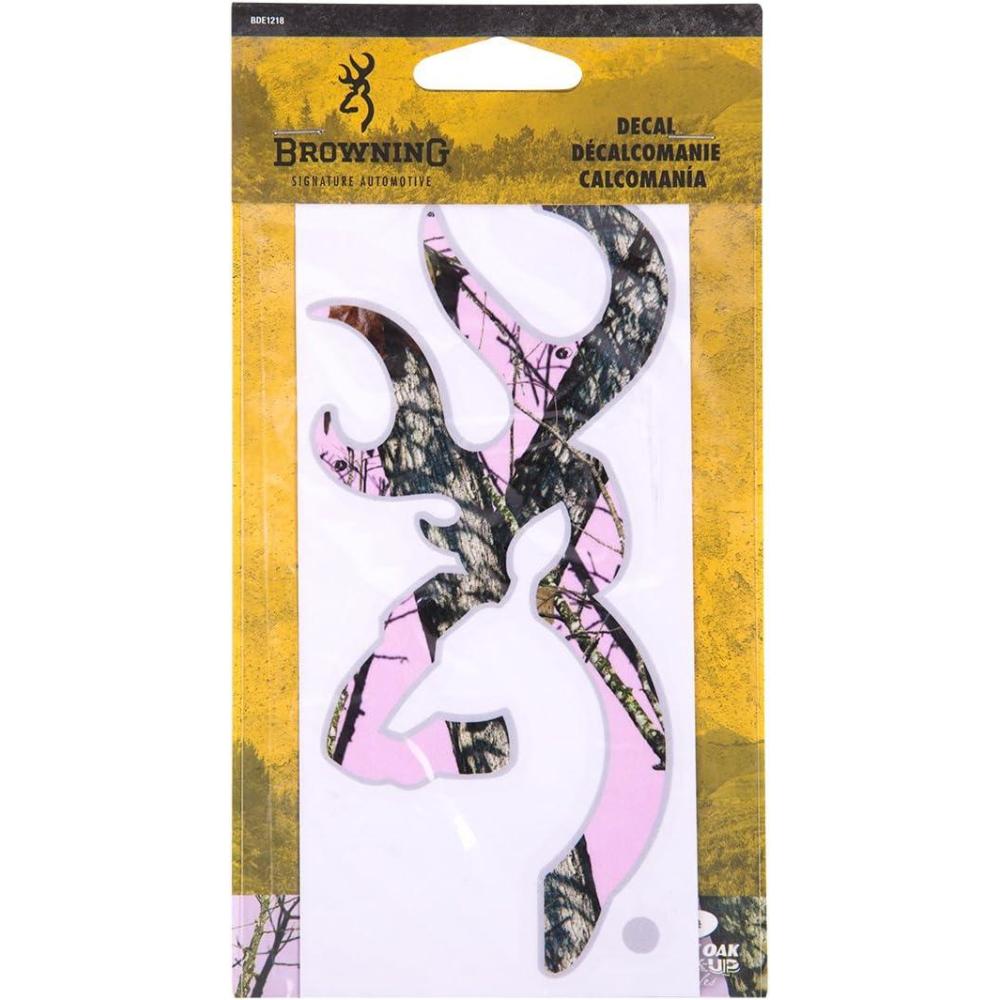 imageBrowning Buckmark DecalMossy Oak Break Up Pink Gray