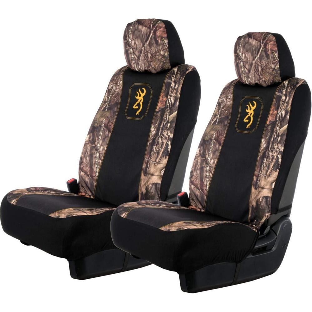 imageBrowning Universal Low Back and Bench Seat Covers Water and Dirt Resistant Car Truck and SUV Seat Covers Realtree Edge Excursion Low Back SingleMossy Oak BreakUp Country
