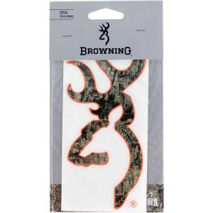 Browning Buckmark Decal(Rt Timber / Orange)