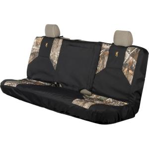 Browning Universal Low Back and Bench Seat Covers, Water and Dirt Resistant Car, Truck, and SUV Seat Covers, Realtree Edge (Excursion), Low Back (Single)(Excursion (Realtree Edge))