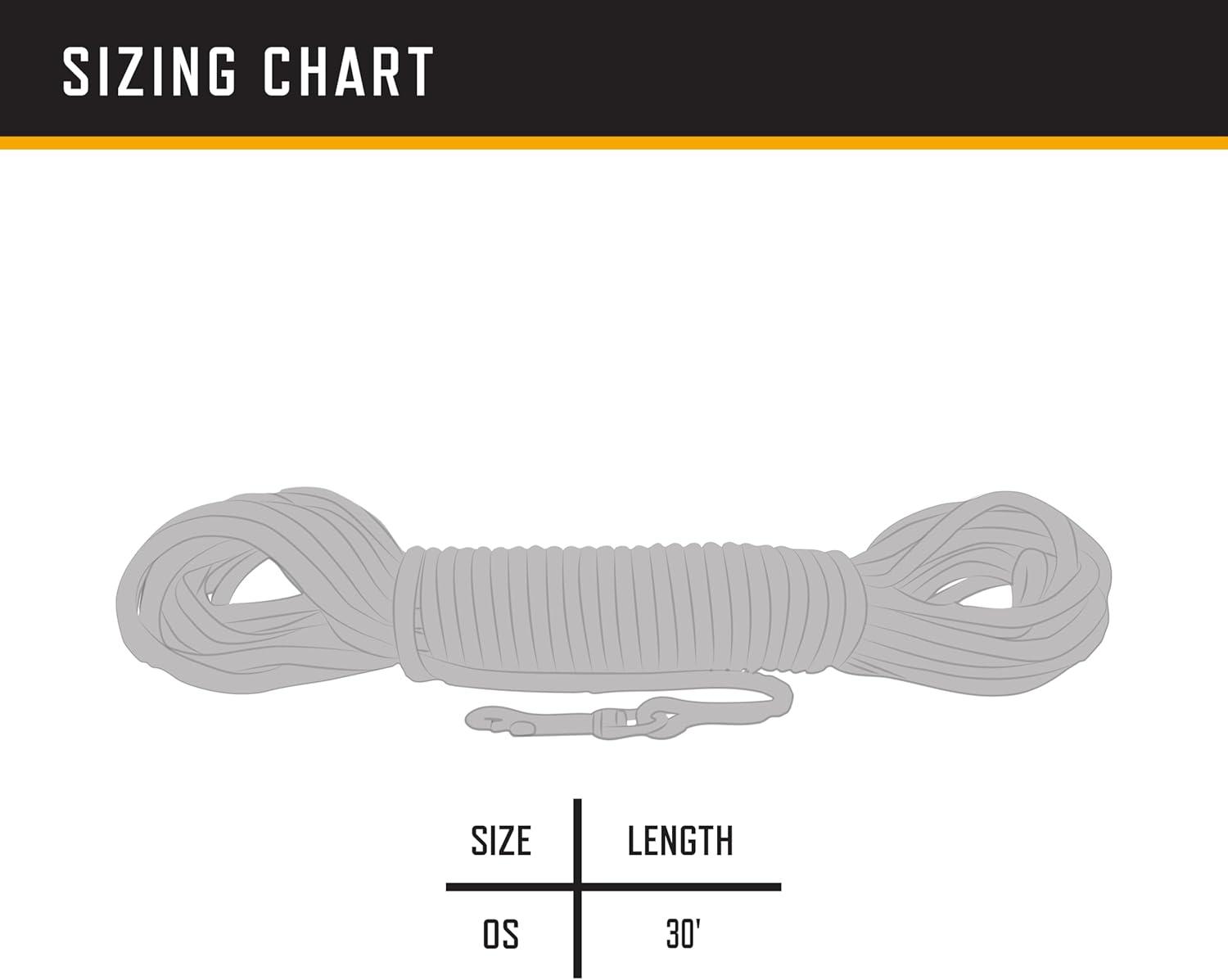 image:imageBrowning 30ft Braided Check Cord Dog Training Leash Weather Resistant ampamp Floats in Water Blaze