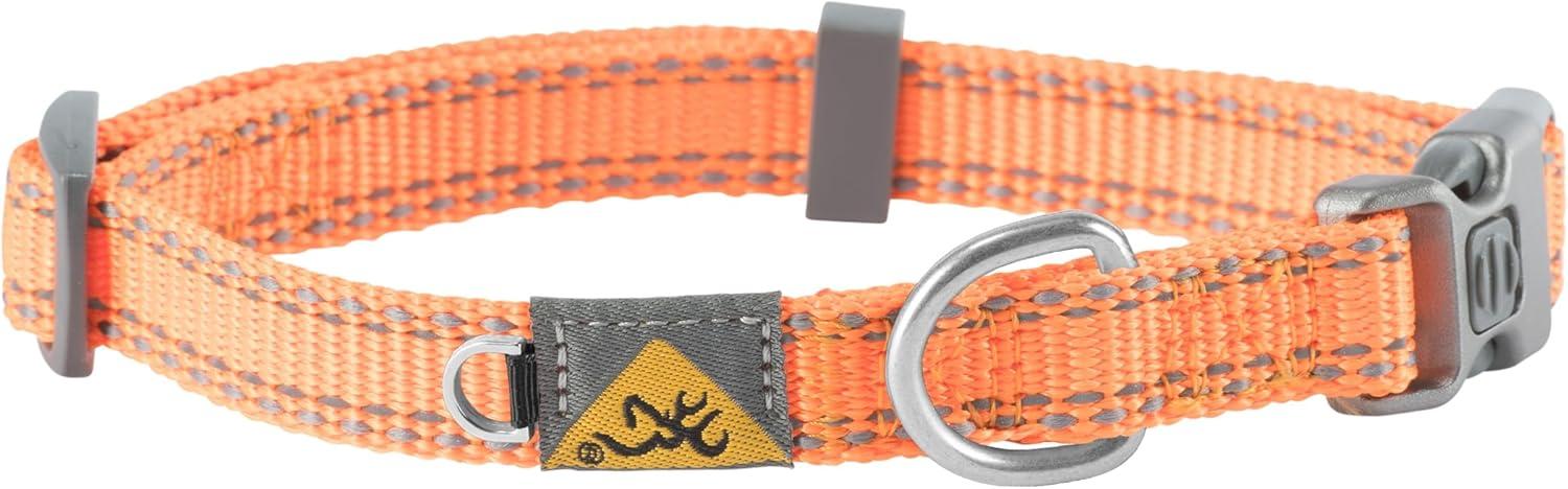image:imageBrowning Classic Preformance Webbing Pet Collar Fully Adjustable Available in Solid Colors and Camo Patterns Ovix Camo LargeSafety Orange