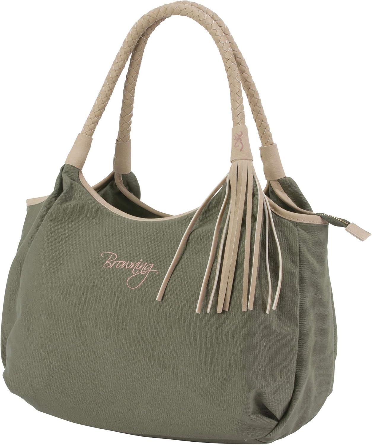 image:imageBrowning Concealed Carry Purse Premium Holstered Handbag with Safety Locking Option DixieDixie OliveTan