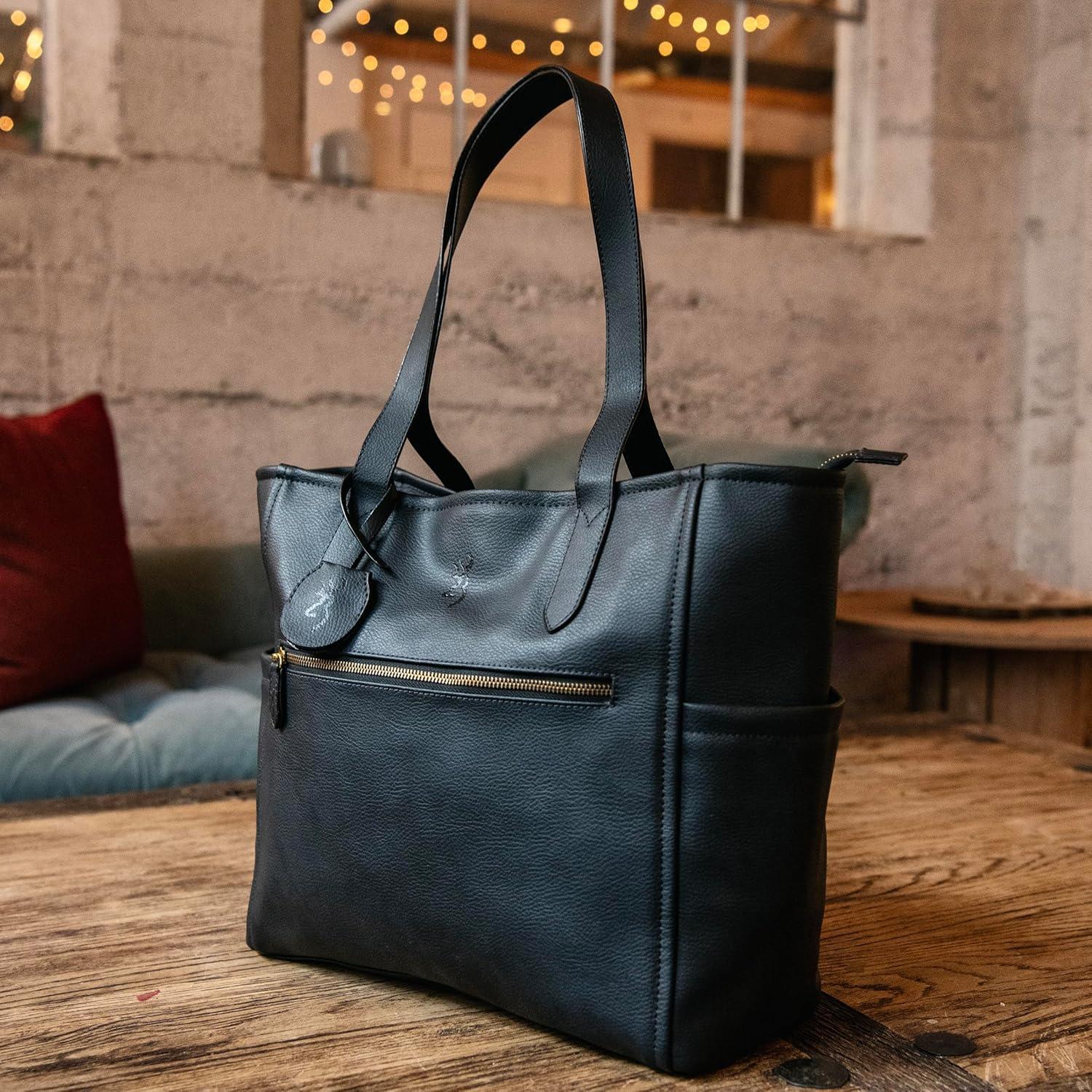 image:imageBrowning Womens Concealed Carry Addison Purse Premium Holstered Handbag With Safety Locking Option Black