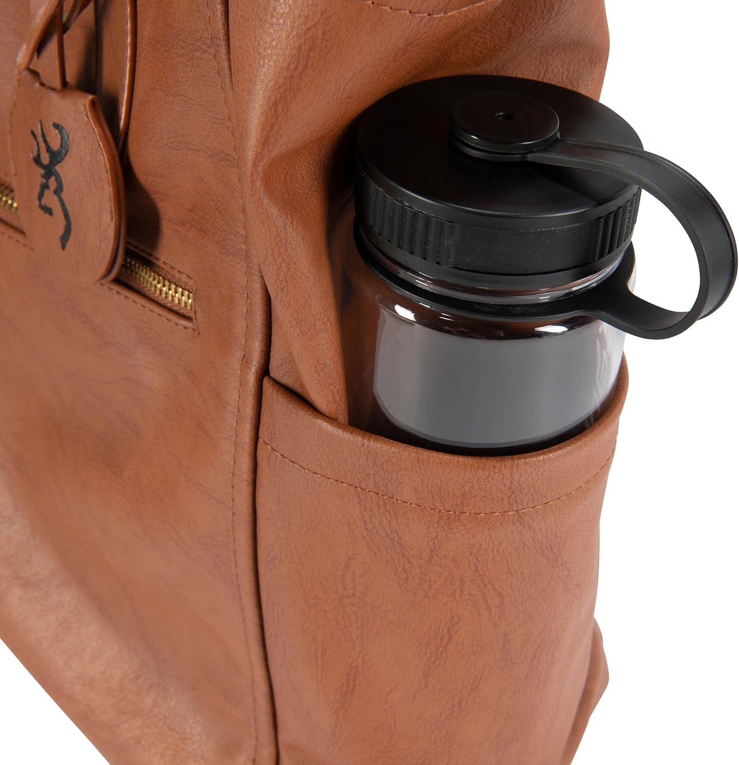image:imageBrowning Womens Concealed Carry Addison Purse Premium Holstered Handbag With Safety Locking Option Brown