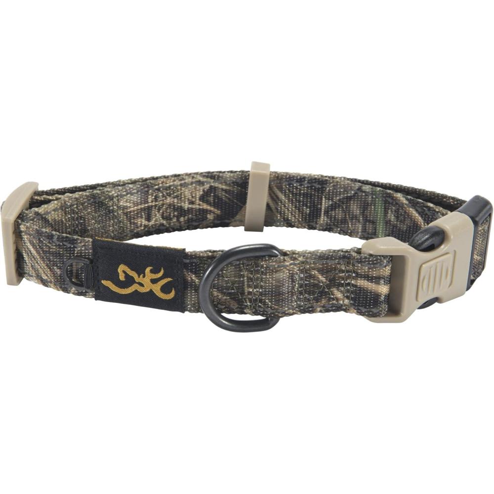 image:imageBrowning Classic Preformance Webbing Pet Collar Fully Adjustable Available in Solid Colors and Camo Patterns Ovix Camo LargeRealtree MAX7