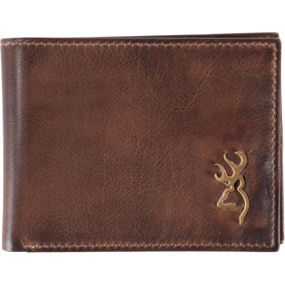 image:imageBrowning Mens Rugged Brass Buck Wallets Available in Multiple Styles Brass BuckBifold