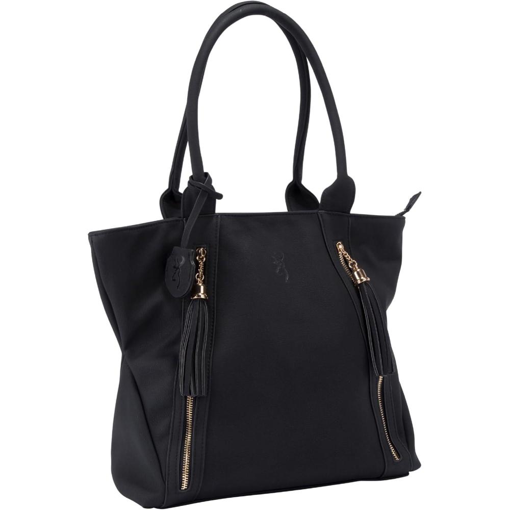 image:imageBrowning Womens Concealed Carry Alexandria Purse Premium Holstered Handbag With Safety Locking Option Black