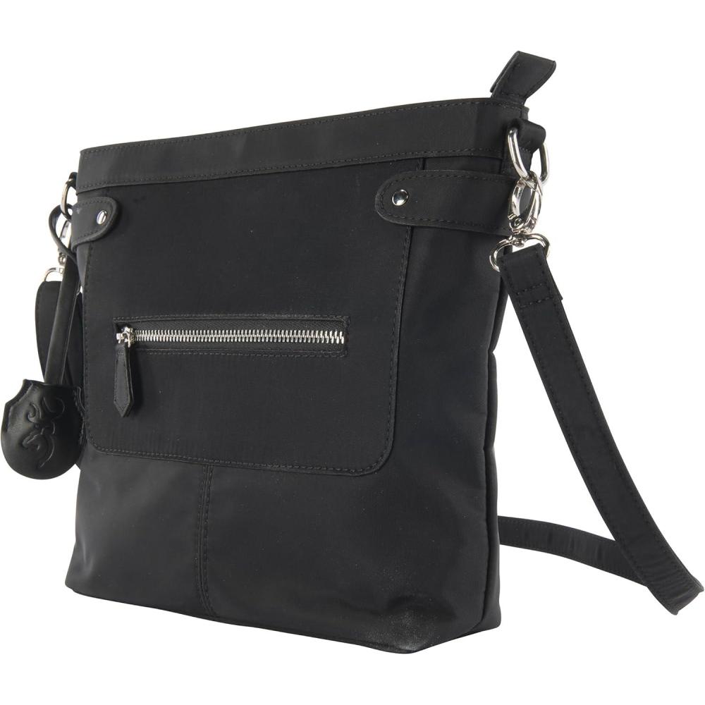 image:imageBrowning Womens Concealed Carry Purse Premium Holstered Handbag With Safety Locking OptionCatrina Black Nylon