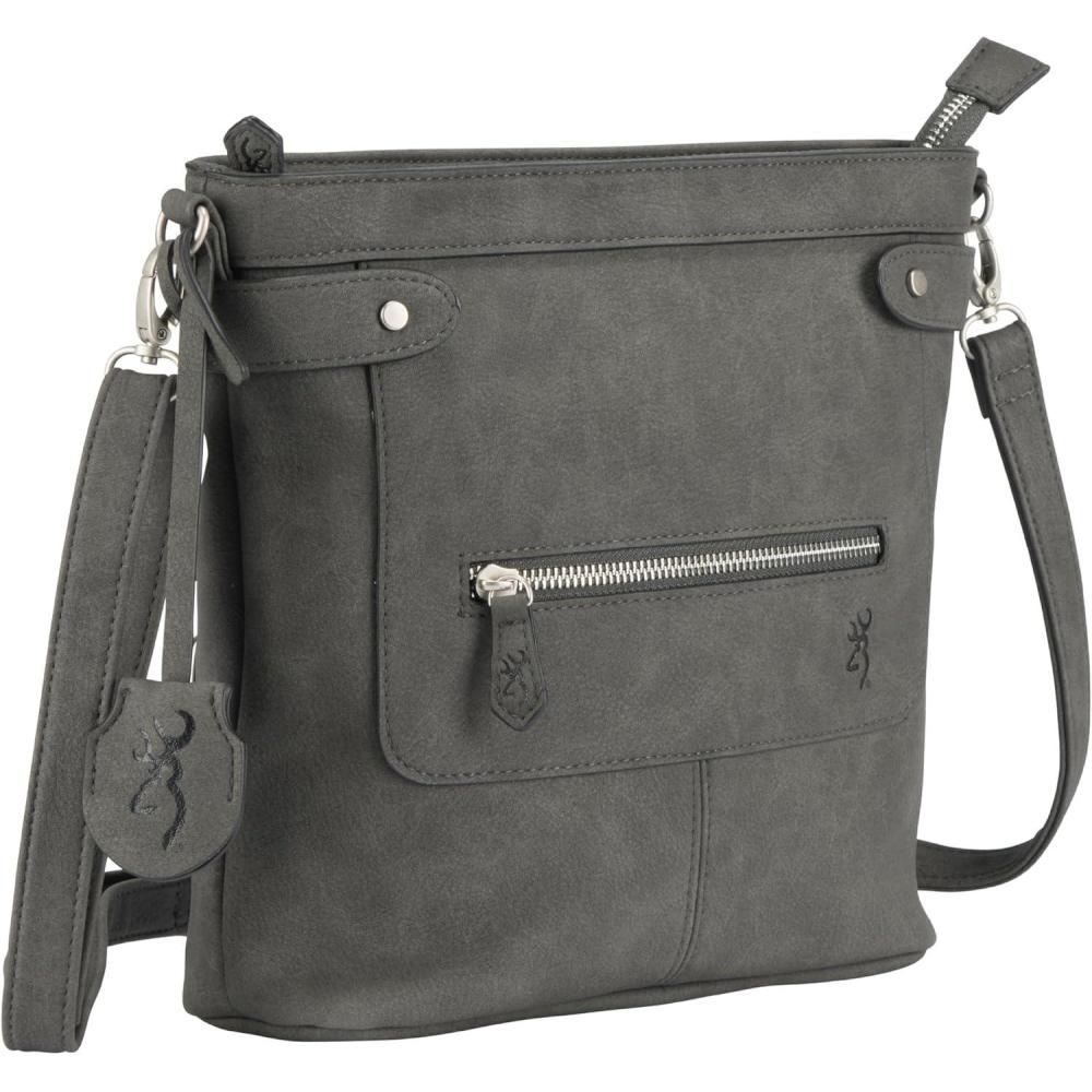image:imageBrowning Womens Concealed Carry Purse Premium Holstered Handbag With Safety Locking OptionCharcoal