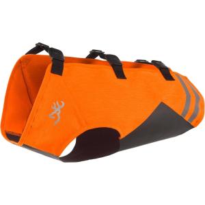 Browning Pet Vests, Hi Vis Safety Vests for Dogs, Safety Orange, Medium, Adjustable Coverage(Full Coverage Vest)