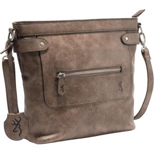 Browning Women’s Concealed Carry Purse, Premium Holstered Handbag With Safety Locking Option(Distressed Brown)