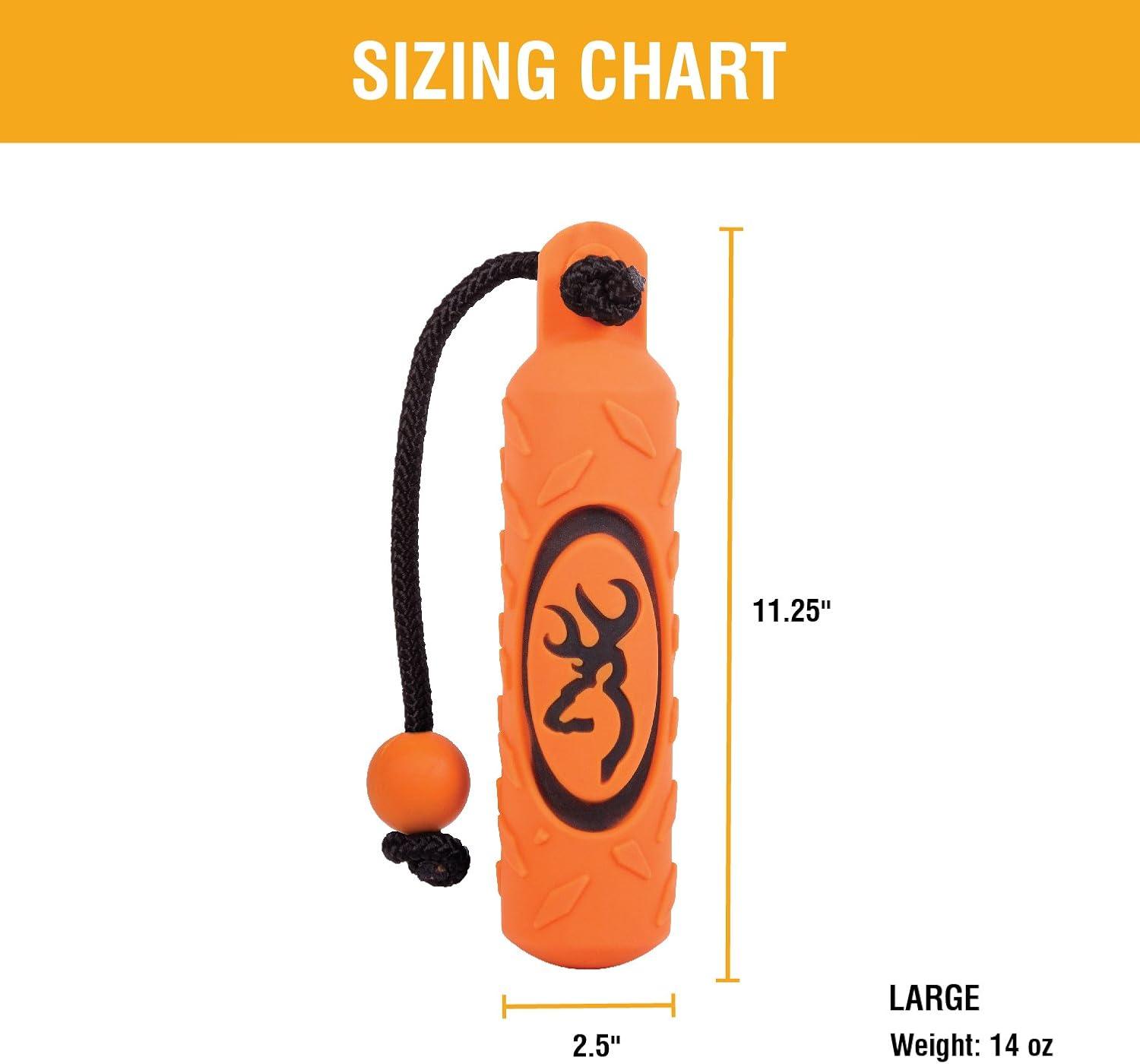 image:imageBrowning Pet Hunting Durable Vinyl and Canvas Training Dummy Fetch and Retrieve DummyVinyl Orange