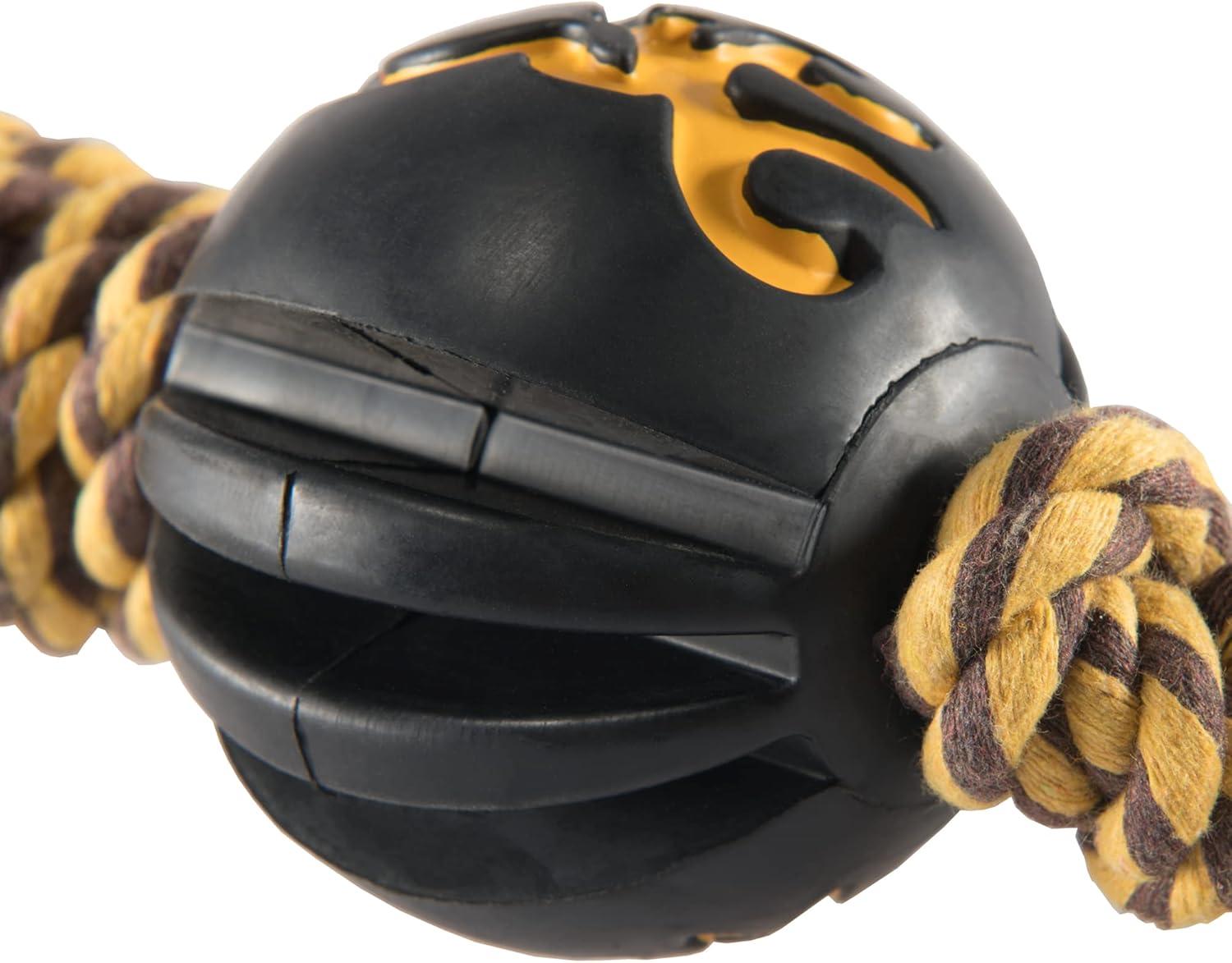image:imageBrowning Pet Toys Durable Dog Toys for Tug and Fetch Shot Shell Red Squeaker ToyRope Ball Dog Bone Toy