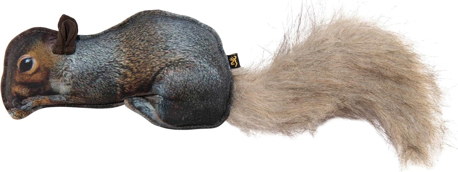 image:imageBrowning Pet Toys Durable Dog Toys for Tug and Fetch Shot Shell Red Squeaker ToySquirrel Fabric Squeaker Toy