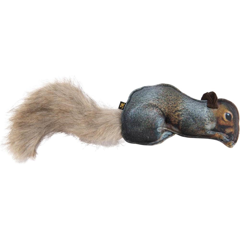 image:imageBrowning Pet Toys Durable Dog Toys for Tug and Fetch Shot Shell Red Squeaker ToySquirrel Fabric Squeaker Toy