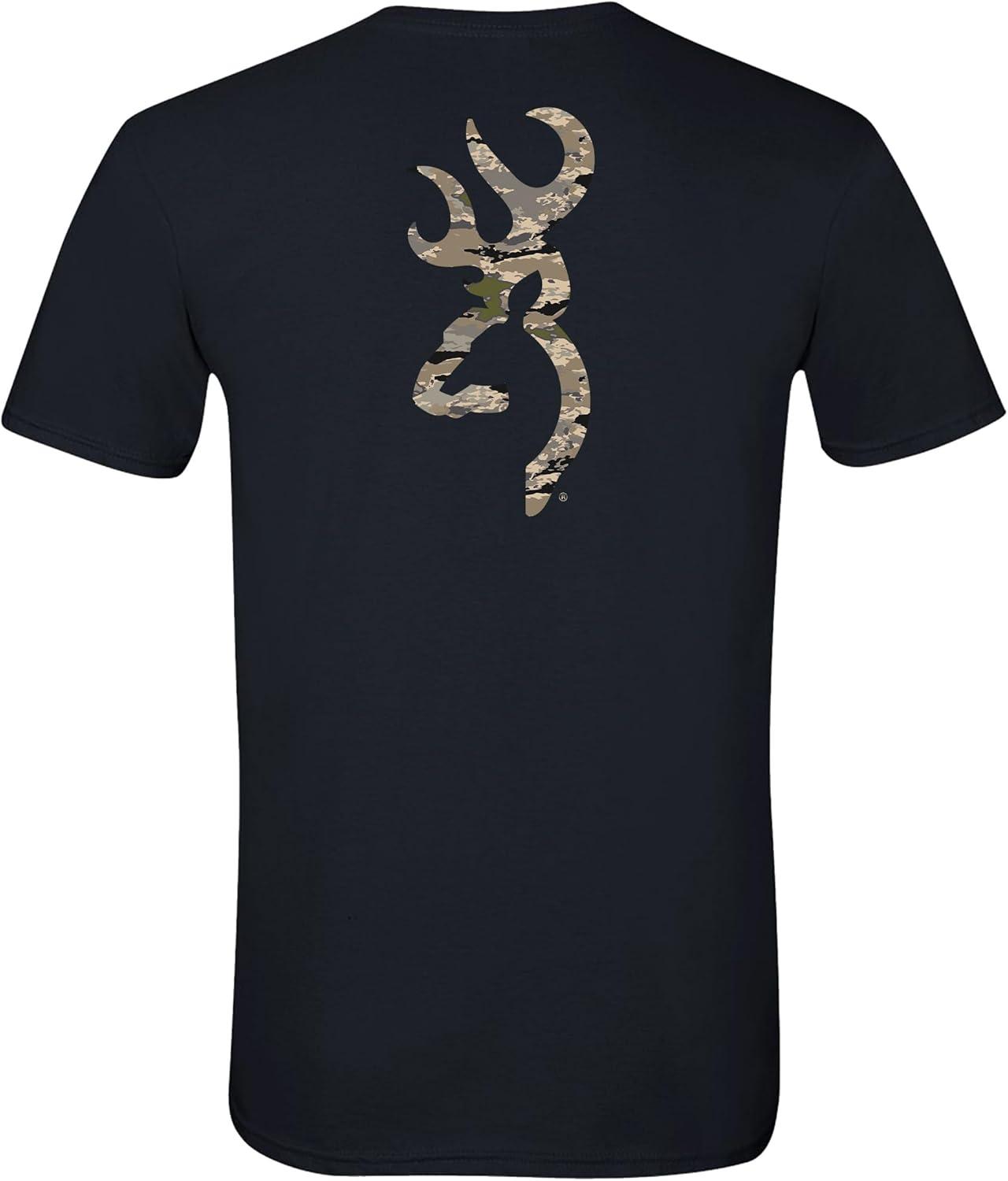 image:imageBrowning Mens Buckmark TShirt Hunting amp Outdoors Short Sleeve Graphic TeesOvix Camo Buckmark Black