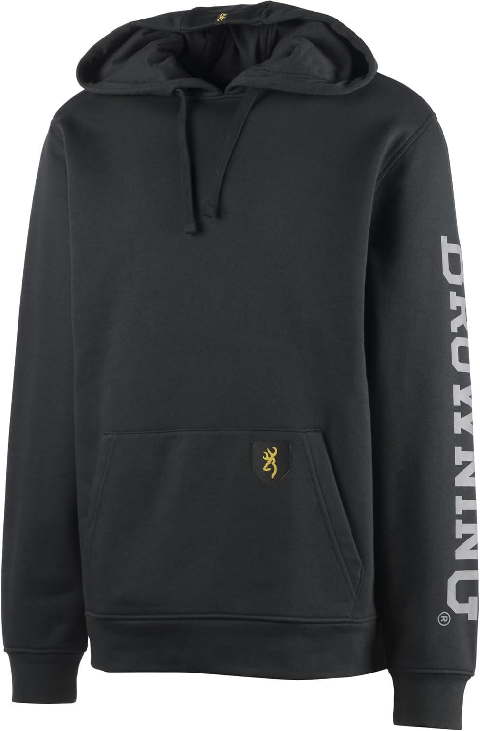 image:imageBrowning mens Shane Sweatshirt Comfortable Midweight Hoodie With Waterresistant FinishBlack