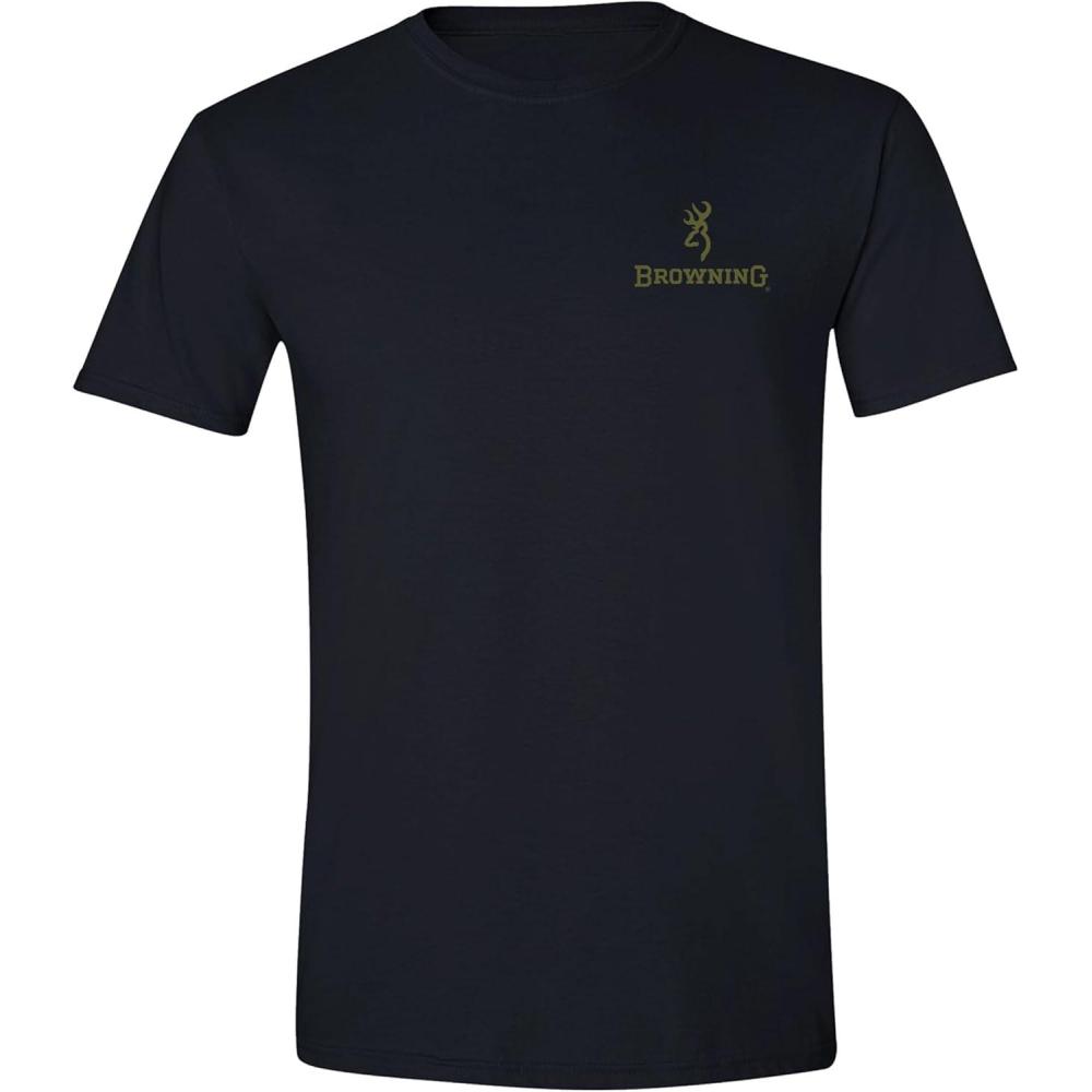 image:imageBrowning Mens Buckmark TShirt Hunting amp Outdoors Short Sleeve Graphic TeesOvix Camo Buckmark Black