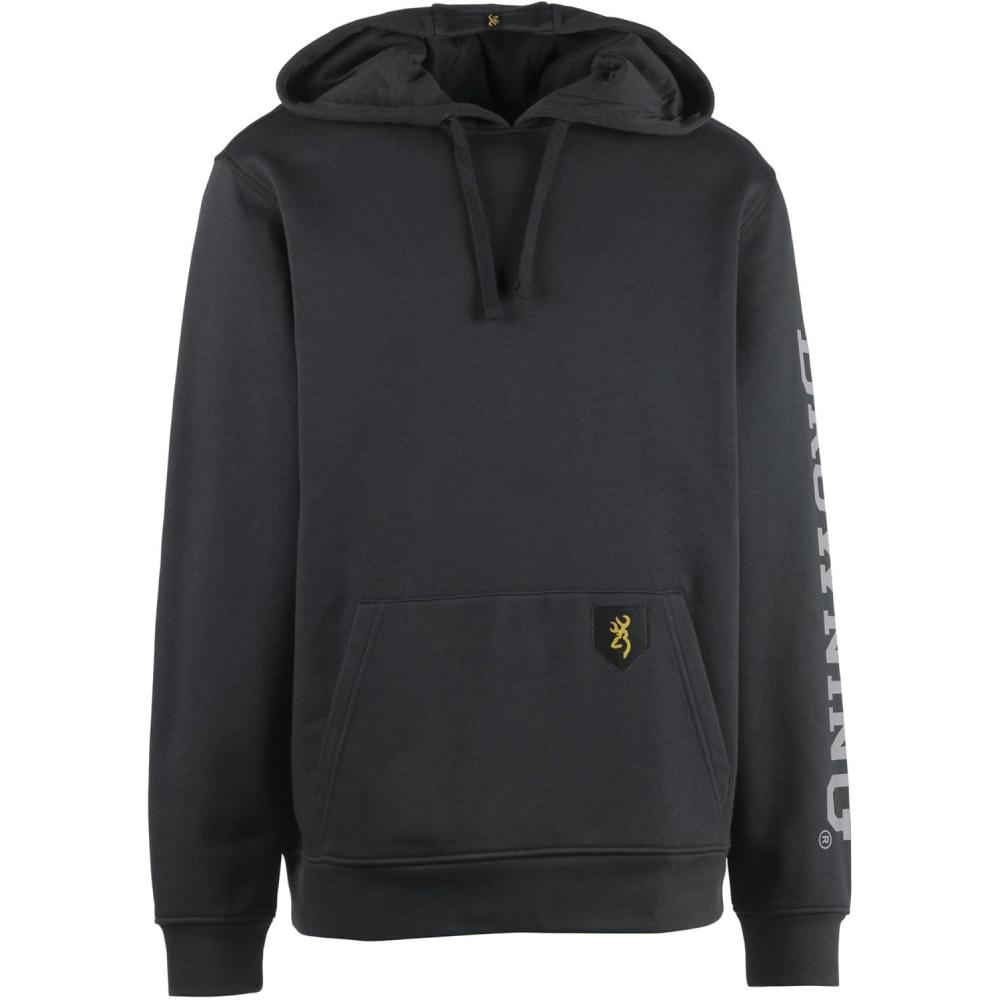 image:imageBrowning mens Shane Sweatshirt Comfortable Midweight Hoodie With Waterresistant FinishBlack