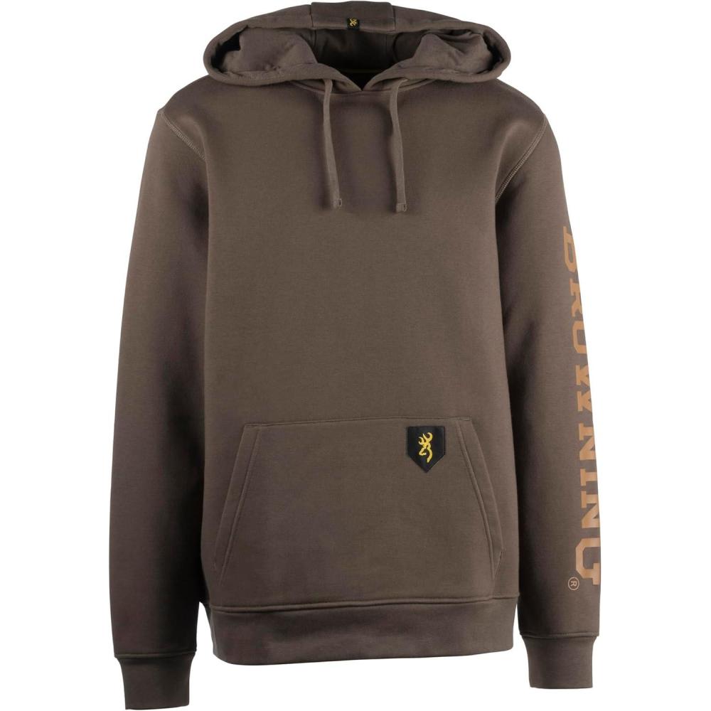 image:imageBrowning mens Shane Sweatshirt Comfortable Midweight Hoodie With Waterresistant FinishBlack Olive