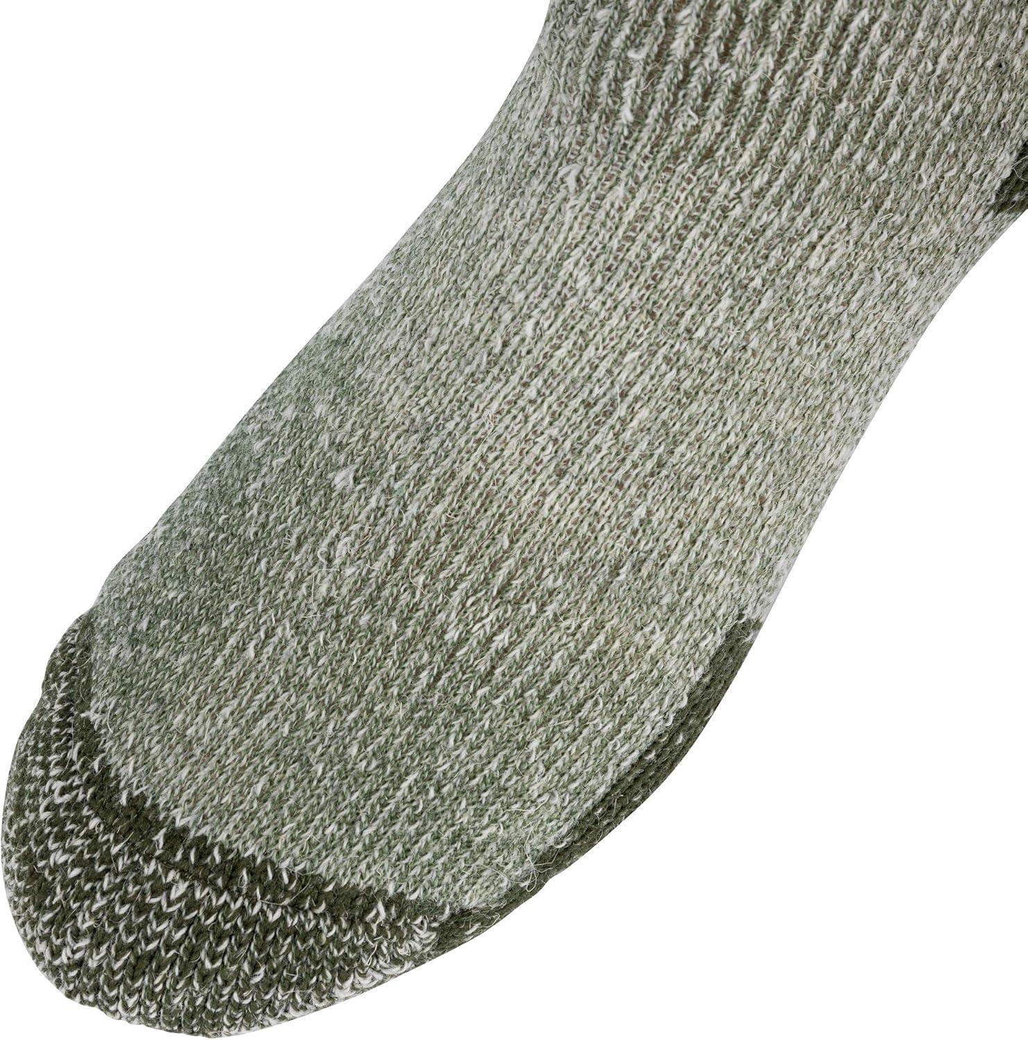 image:imageBrowning Mens Wool Buckmark Socks 2 Pairs Wool Blend Outdoor Boot Socks with Arch SupportPoplar OliveBlack