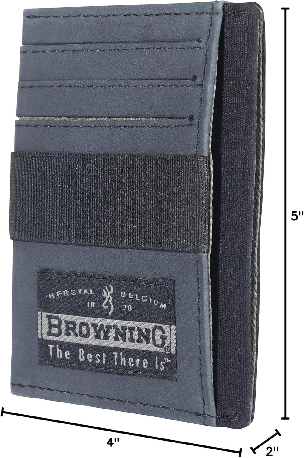 image:imageBrowning Mens Tactical HeavyDuty Wallets Available in Multiple StylesBlack Front Pocket