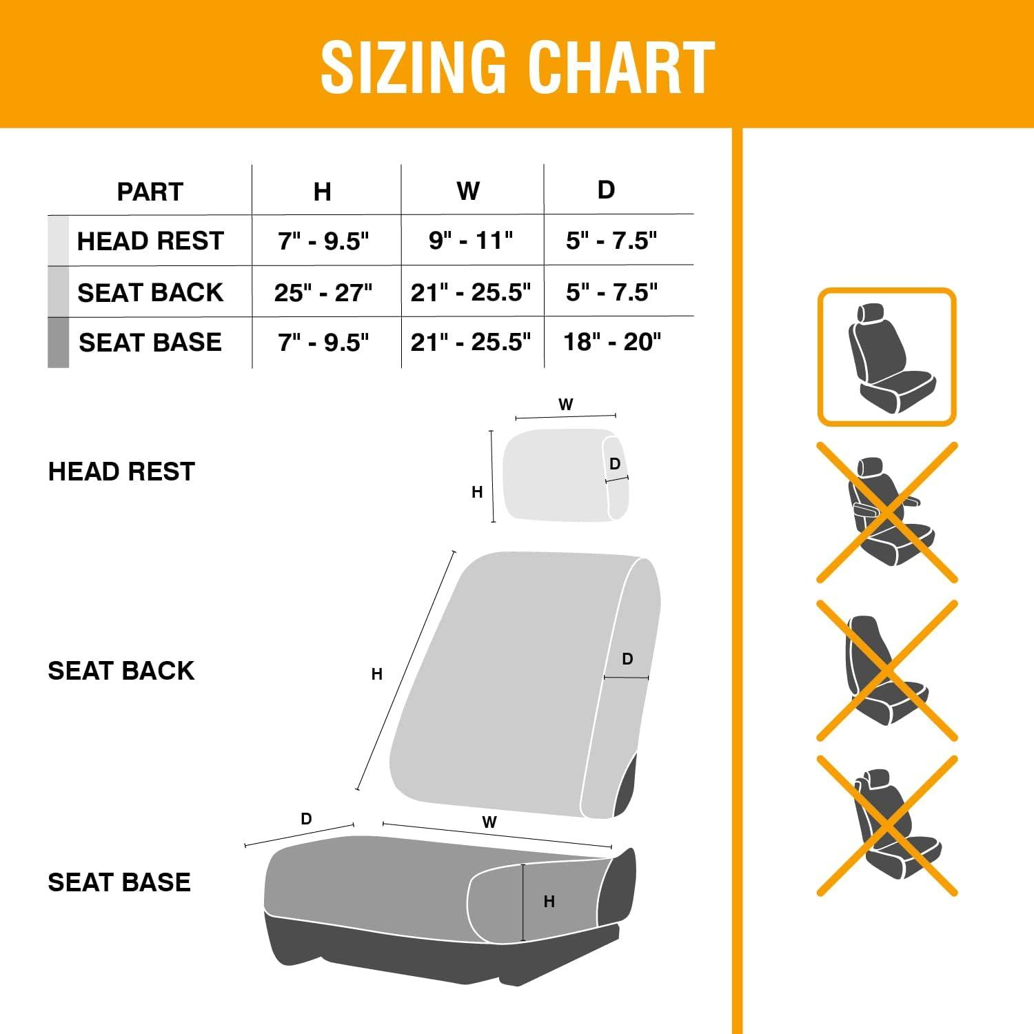 image:imageBrowning Universal Front and Bench Seat Covers Water Resistant for Car Truck and SUV Chevron Heather Gray BlackArms Co Tan Duck Camo