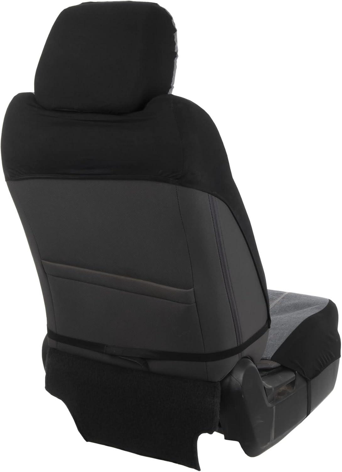 image:imageBrowning Universal Front and Bench Seat Covers Water Resistant for Car Truck and SUV Chevron Heather Gray BlackChevron Heather GrayBlack