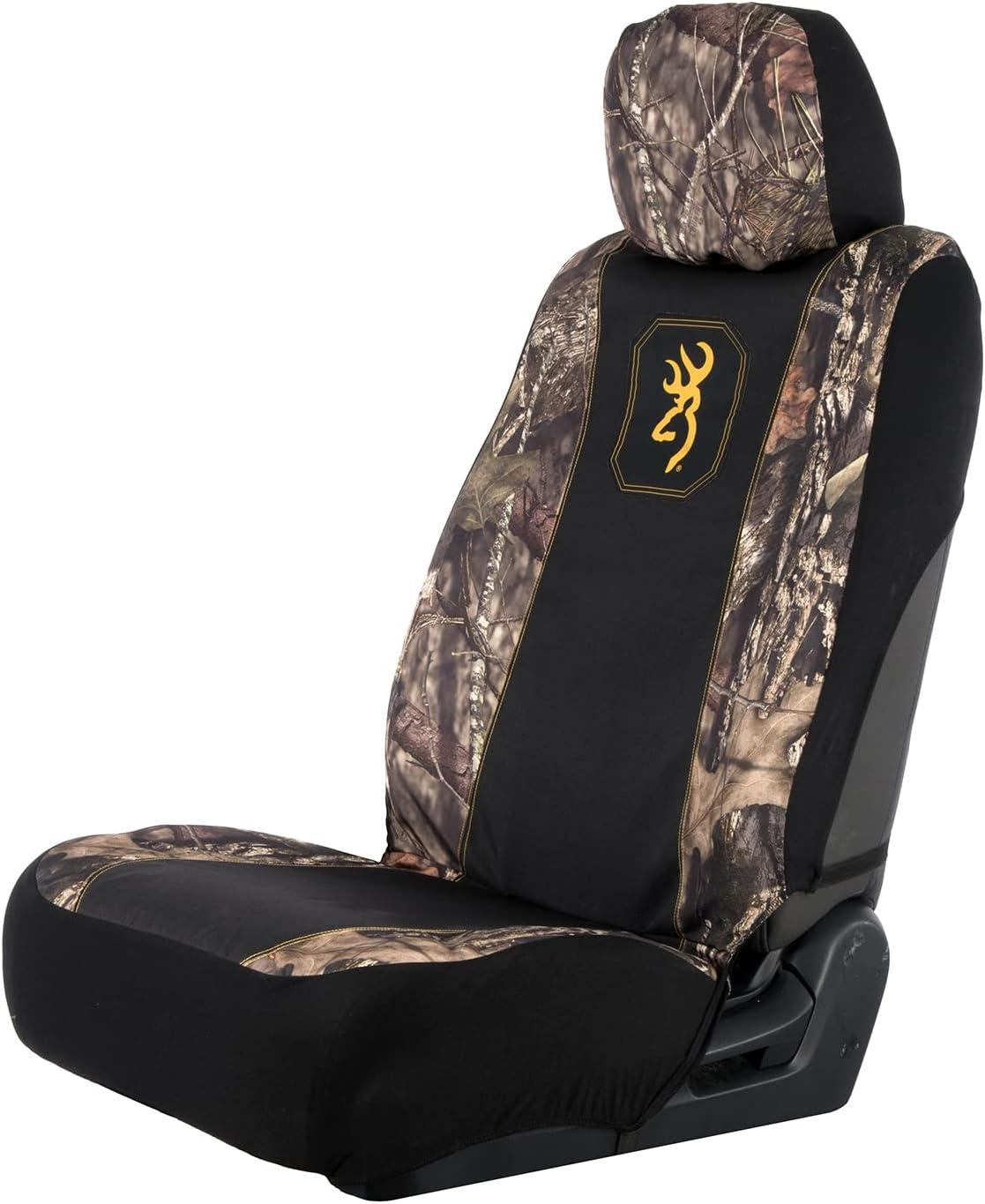 image:imageBrowning Universal Front and Bench Seat Covers Water Resistant for Car Truck and SUV Chevron Heather Gray BlackMossy Oak BreakUp Country
