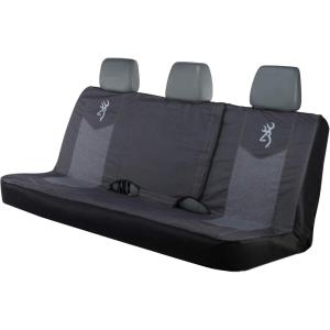 Browning Universal Front and Bench Seat Covers, Water Resistant for Car, Truck, and SUV , Chevron (Heather Gray / Black)(Chevron (Heather Black))