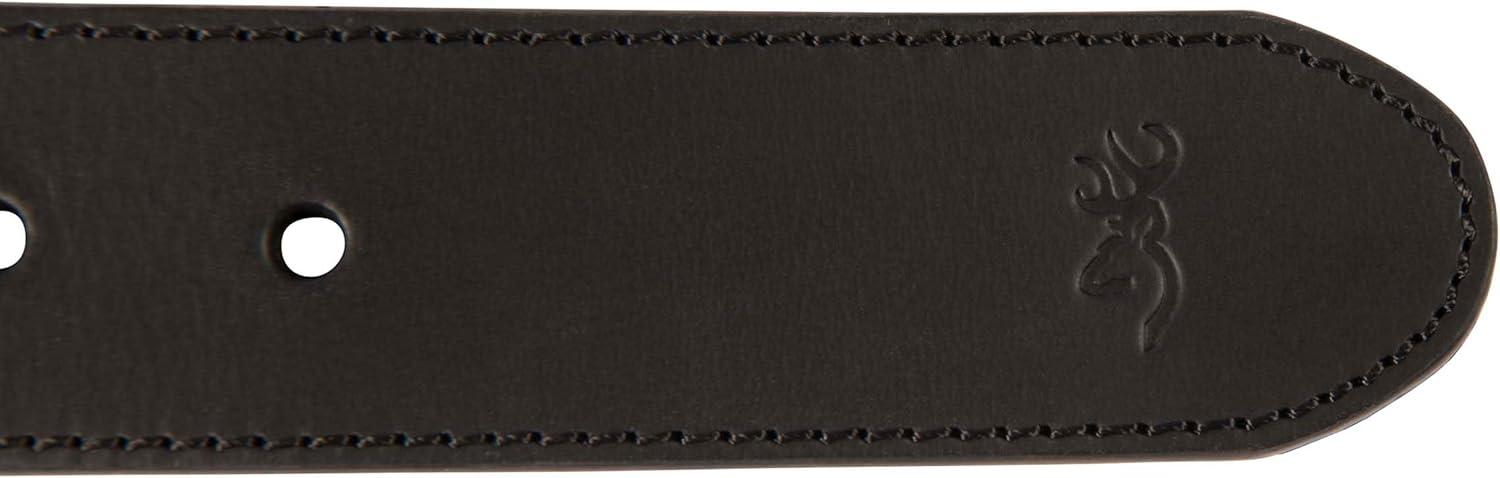 image:imageBrowning Mens Rugged Leather Casual BeltsBuckmark Gun Belt Black